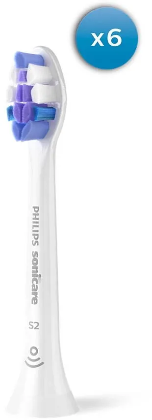 Philips HX6056/87 Sonicare Sensitive Replacement brush heads, 6 pcs, White