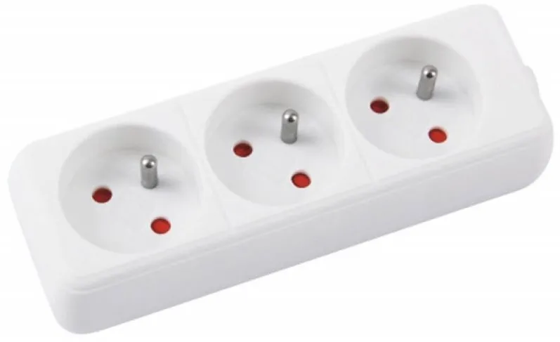 Office Products Prelungitor cu 3 prize, cablu 1.5 metri, Office Products - alb