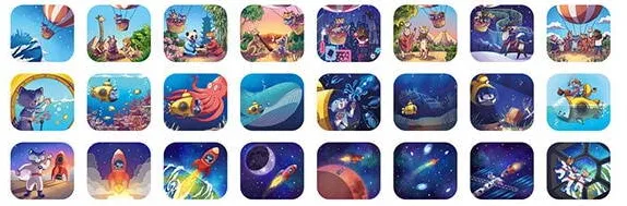 Kidywolf Proiector cu 3 povesti KIDYSLIDE, Adventure