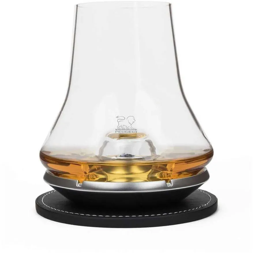 Peugeot Pahar whisky, sticla, 380ml, cu baza de racire, "Les Impitoyables" - Peugeot