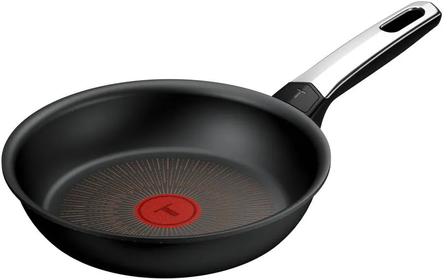 TEFAL Tigaie Tefal Excellence, 20 cm, inductie, invelis antiaderent, indicator Thermo-Signal, aluminiu, negru