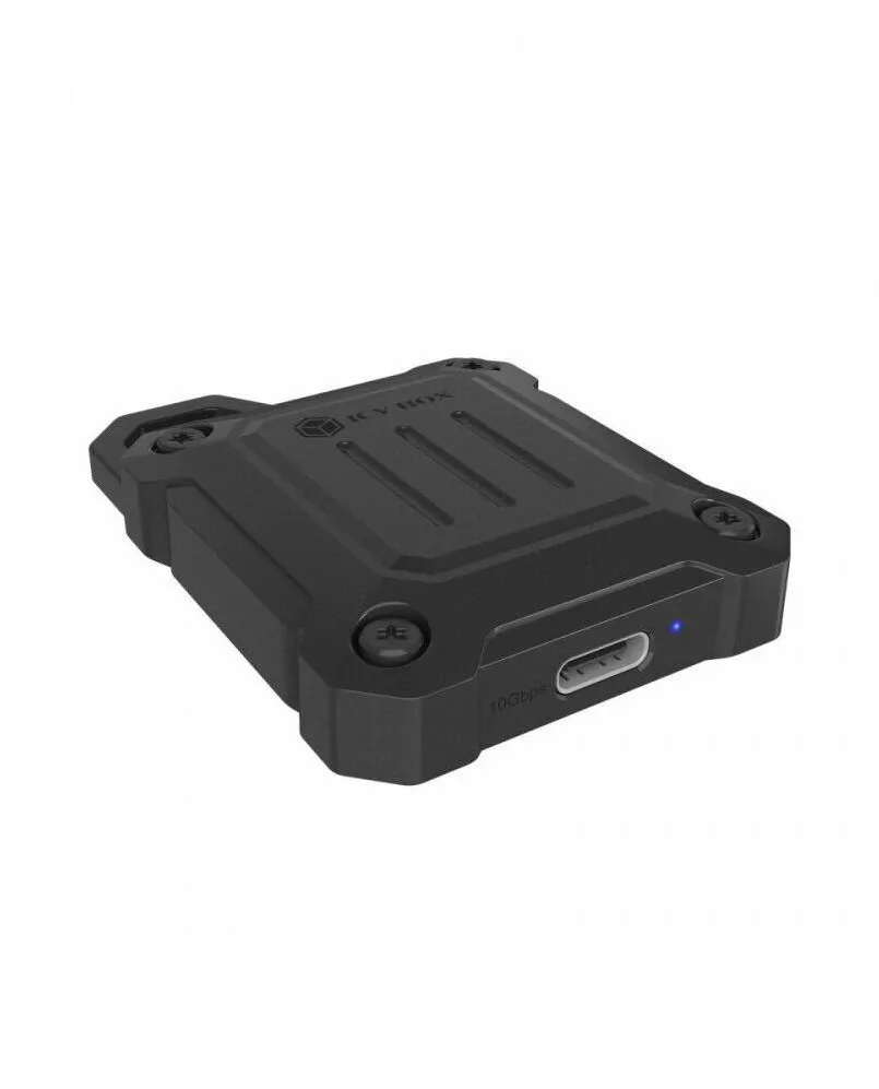 Rack IcyBox Carcasa mini IcyBox M.2 NVMe pentru SSD 2230, USB 3.2 Gen 2 Type-C, rezistenta, portabila