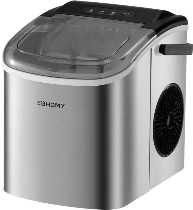 Aparat de facut cuburi de gheata Euhomy IM001 1.2 l 12 kg argintiu