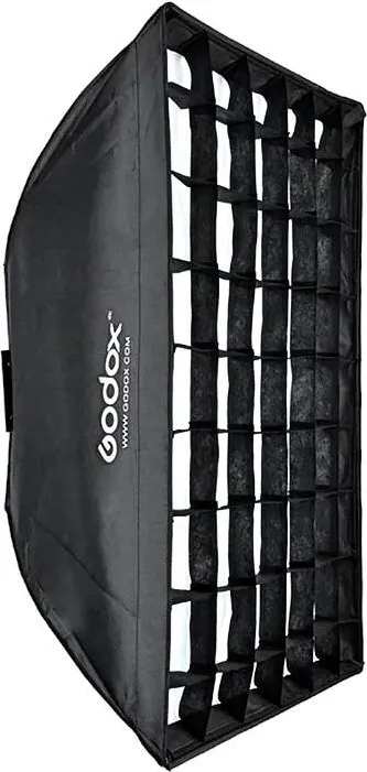 Godox Softbox dreptunghiular cu grila pentru studio foto cu suport trepied, Godox, 60x90 cm