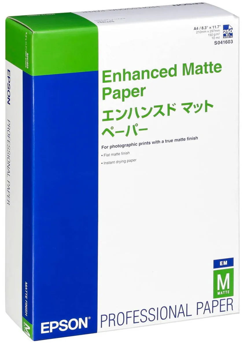 Hartie Foto Epson Enhanced Matte Paper A 4, 250 Sheets, 192 g S 041718