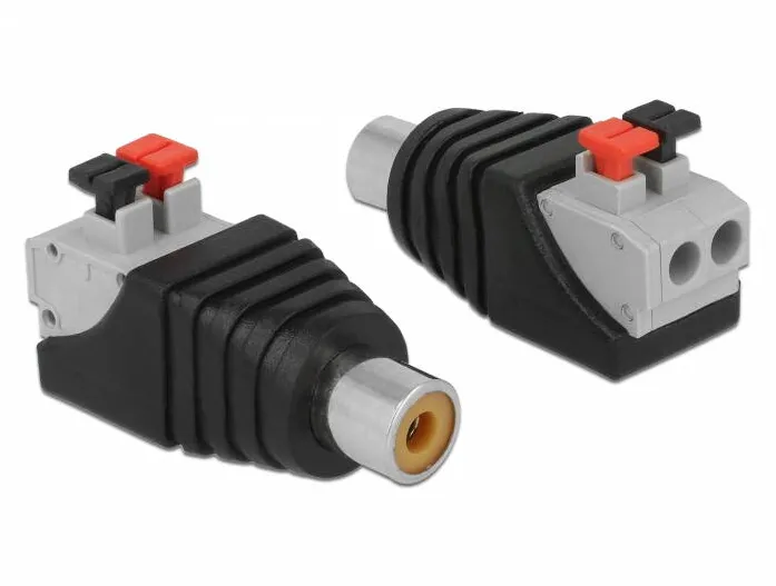 Adaptor DELOCK Terminalblock 2Pin -> RCA