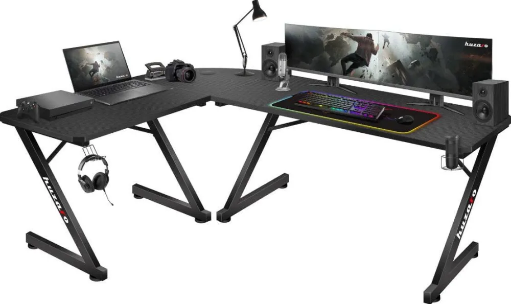 Birou Gaming huzaro Hero 7.0 Negru 154 cmx117 cm