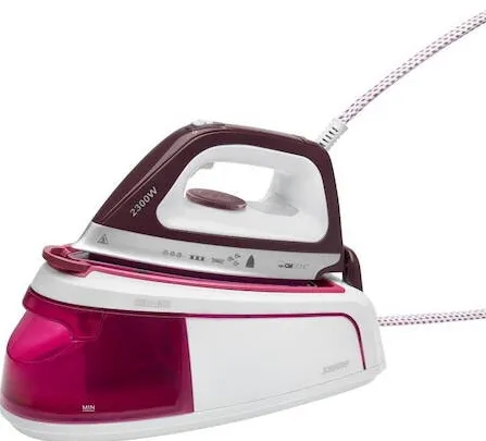 Clatronic Generator de abur DBS 3749, 1200ml, Ceramica, 2400W, Alb/Roz
