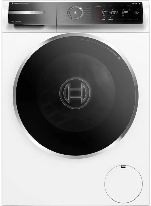 BOSCH Masina de spalat rufe Bosch Seria 8 WGB244A2BY, 9 kg, 1400 RPM, I-DOS, Touch control, Iron Assist, Home Connect, Added Steam, Iluminare interioara, EcoSilence Drive, Anti Stain, Clasa A, 60 cm, Alb