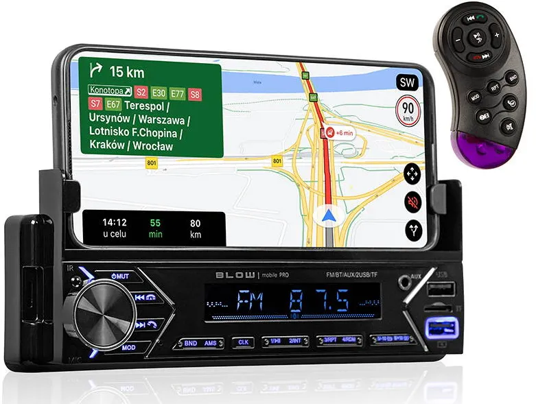 Player Auto Blow Radio BLOW MOBILE PRO 1DIN uchwyt SMART