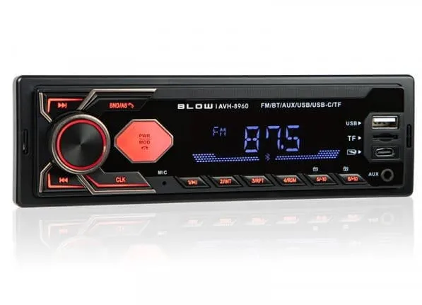Player Auto Blow Car Radio AVH-8960 1DIN RDS MP3/USB/micro SD/BLUETOOTH + USB-C