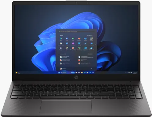 Laptop HP 250R G10, Intel Core 5 120U, 15.6 inch, RAM 8GB, SSD 512GB, Intel Graphics, Free DOS, Dark Ash Silver