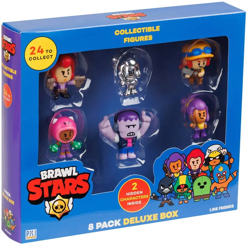 P.M.I. Kids World BRAWL STARS S1 FIGURES - 8 PACK DELUXE BOX VER.C