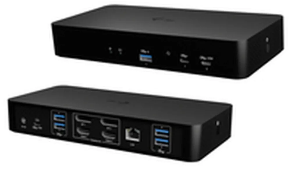 Docking Station I-TEC Docking station i-Tec CAINTGDUAL4KDOCPD, negru, 100W, 20V, multiple conexiuni