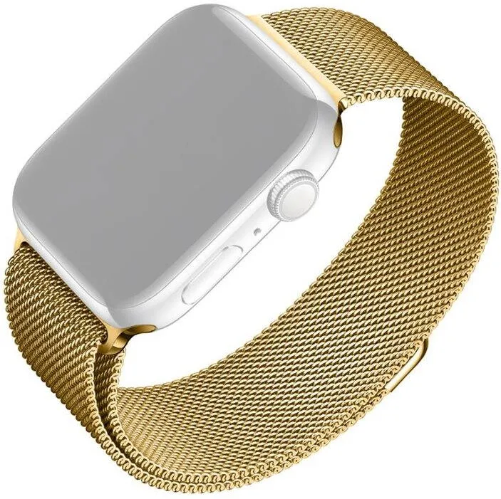 Fixed Mesh Strap for Apple Watch 42/44/45mm, Gold