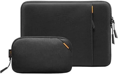 Tomtoc Set 2 huse pentru laptop si accesorii, TomToc, -16 inch, Negru