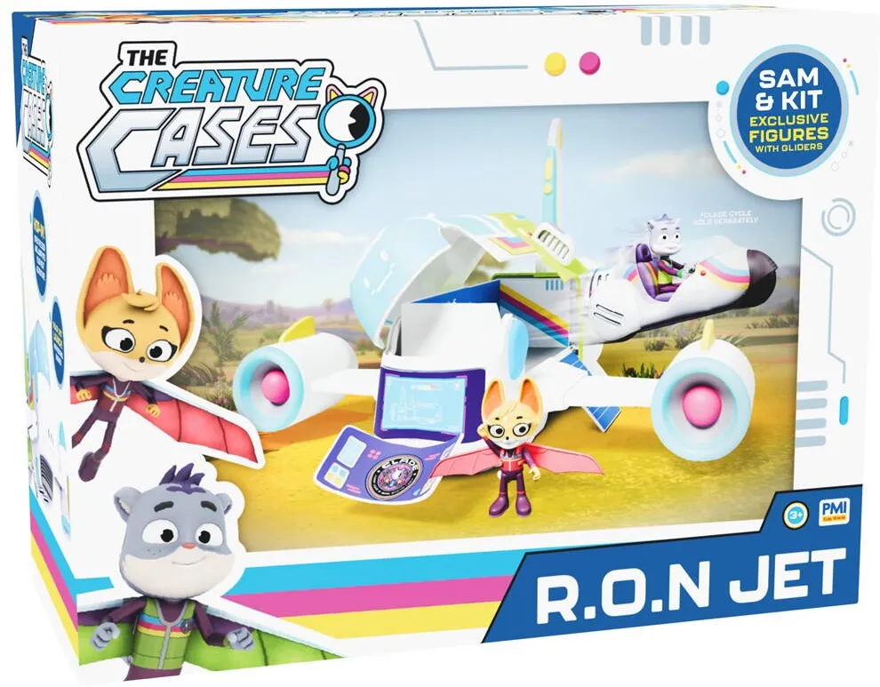 P.M.I. Kids World CREATURE CASES S1 - R.O.N. JET PLAYSET