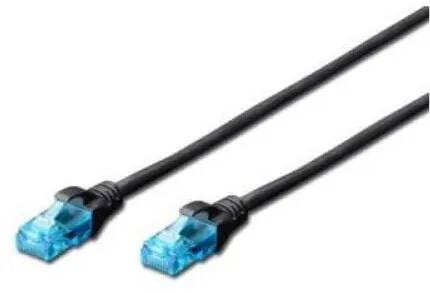 Cablu Assmann Cablu U/UTP Digitus, Cat.5e, PVC, 0.5m, Negru
