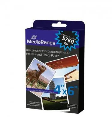 Hartie Foto MediaRange High Glossy Foto 10 x 15 cm 50 coli