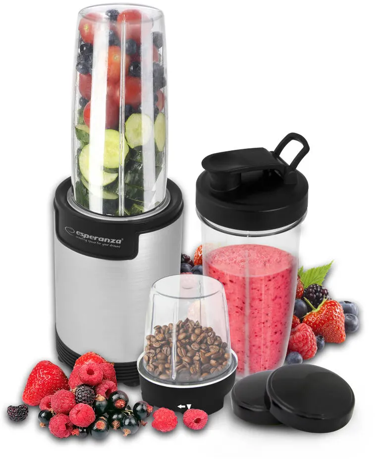 Esperanza EKM030 Nutri blender / Personal blender 9in1 900W Silver