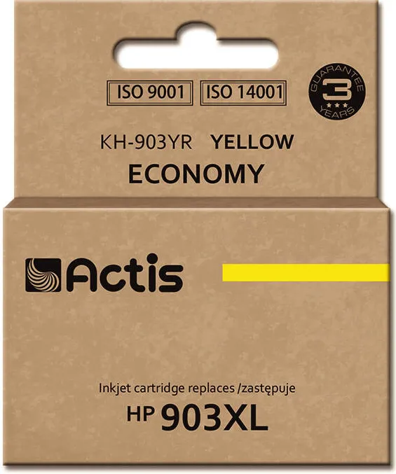 Cartus Imprimanta ACTIS Compatibil KH-903YR for HP printer; HP 903XL T6M11AE replacement; Standard; 12 ml; yellow - New Chip