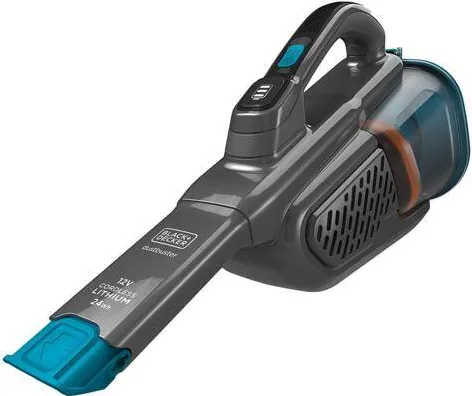 Aspirator Black & Decker de mana cu acumulator BHHV320J-QW, 0,7 l, autonomie baterie 20 min