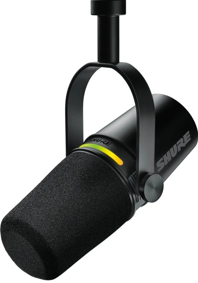 Microfon Shure Shure MV7+-K-BNDL - lectern/vocal microphone with XLR/USB-C connector, black + desk stand GATOR