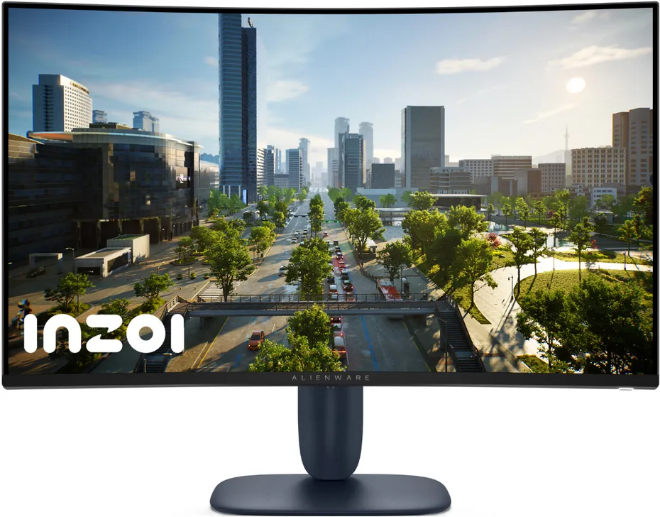 Monitor Dell GamingVA LED Alienware 31.5" AW3225DM, WQHD (2560 x 1440), HDMI, DisplayPort, Ecran curbat, 180 Hz, 1 ms (Negru)