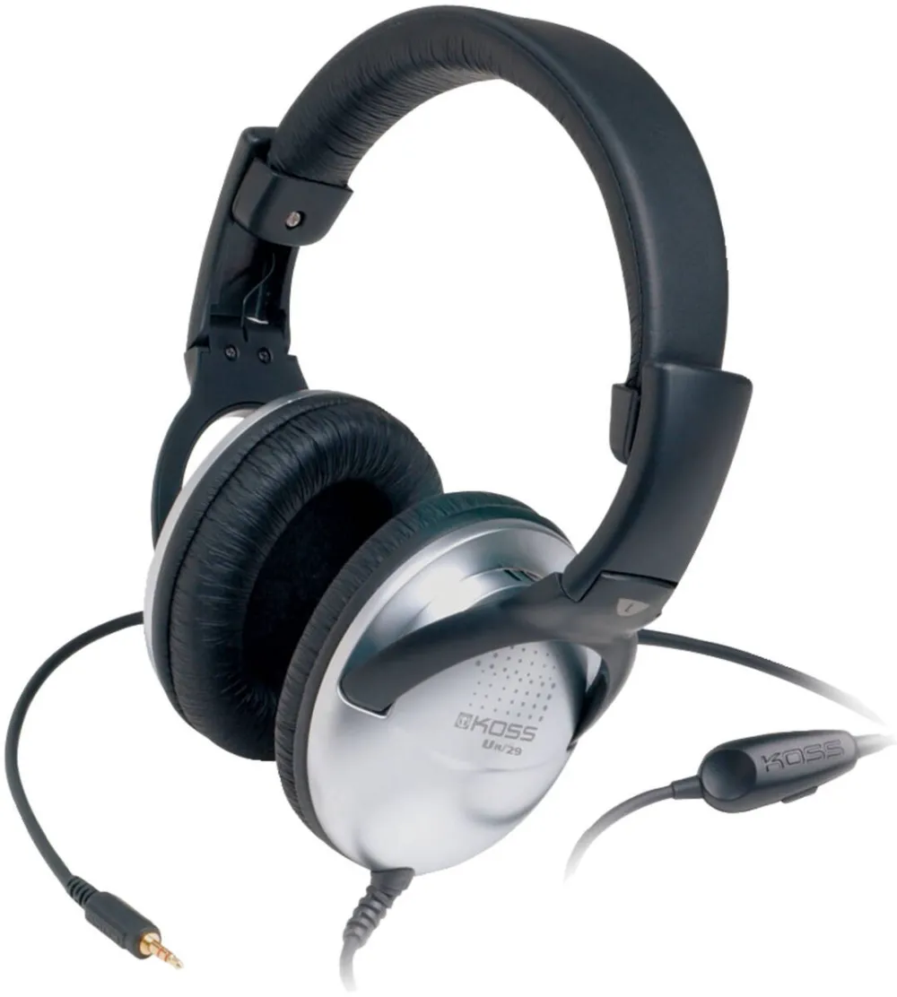 Casti Over-Head Koss UR29 Headphones, Over-Ear, Wired, Black/Silver