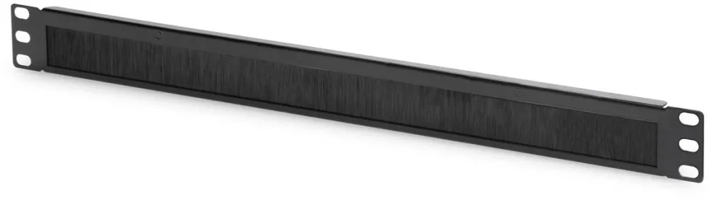 Rack Digitus 1U cable brush management panel open brush, color black (RAL 9005)