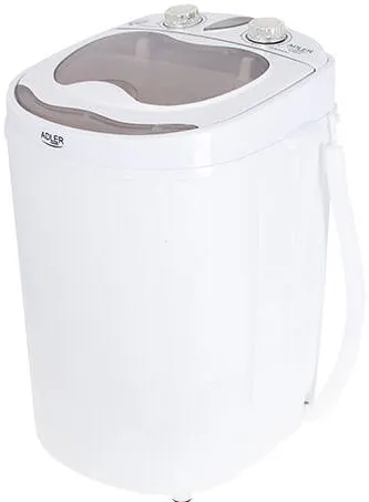 Mini Masina de Spalat Adler AD 8055, Top loading, Capacity: 3 kg washing, 1 kg spinning, Alb