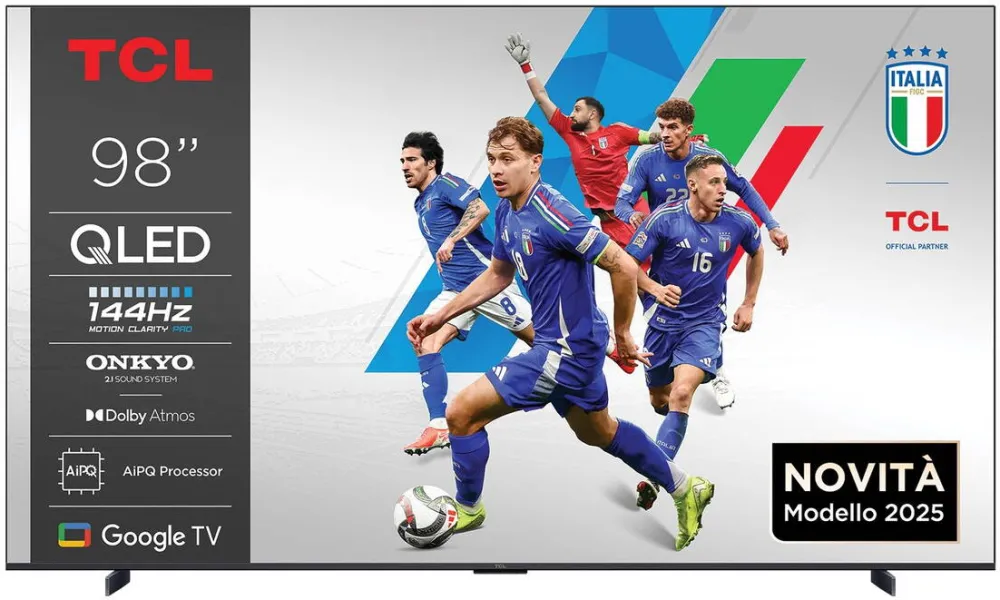 Televizor TCL P89K 98P89K TV 2.49 m (98") 4K Ultra HD Smart TV Wi-Fi Metallic 450 cd/m²