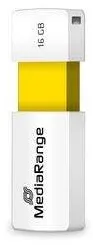 Memorie USB MediaRange MediaRange USB-Stick 16GB USB 2.0 Slider yellow