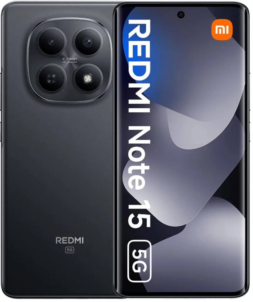 Smartphone Xiaomi Xiaomi Redmi Note 15 (Black) Dual SIM 6.77“ AMOLED 1080x2392/2.4GHz&1.8GHz/256GB/8GB RAM/Android 15/microSDXC/WiFi/BT/5G,MZB0LWMEU