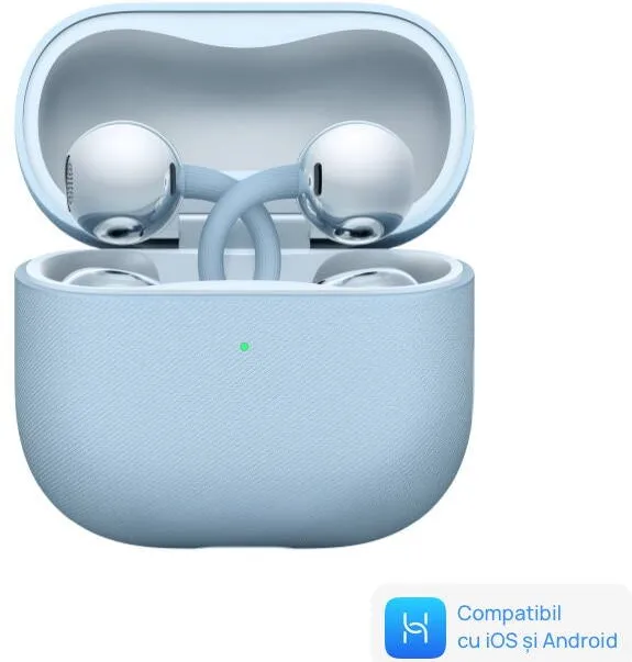 Casti Bluetooth Huawei Open-Ear FreeClip 2, True Wireless, Bluetooth, IP57, Autonomie 38 ore, Blue