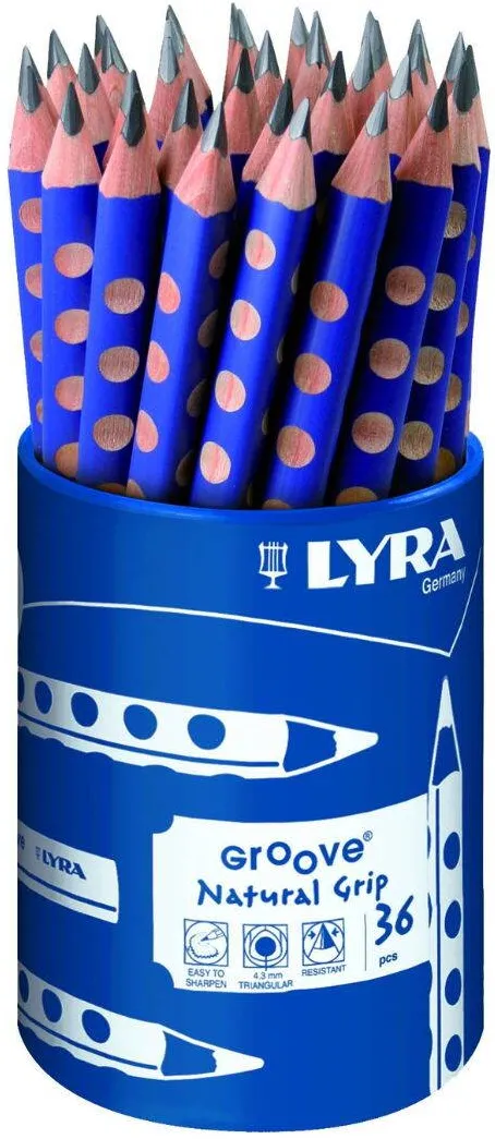 LYRA Creion grafit LYRA Groove - HB, 36 buc/tub