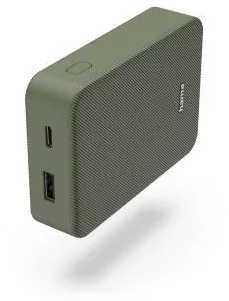 HAMA "Colour 10" Power Pack, 10000 mAh, 2 Outputs: USB-C, USB-A, green