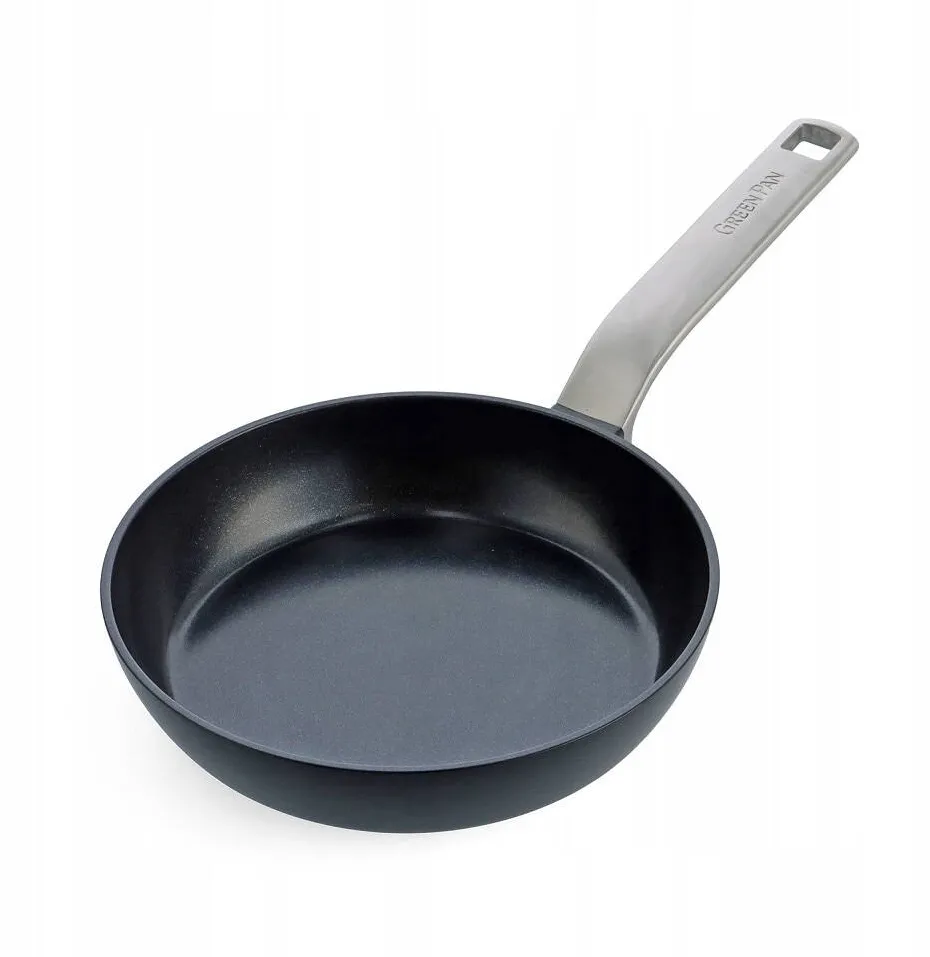 GreenPan Tigaie GreenPan Evolution ceramica, 20cm, neagra, tehnologie antiaderenta, reciclare aluminiu 25%