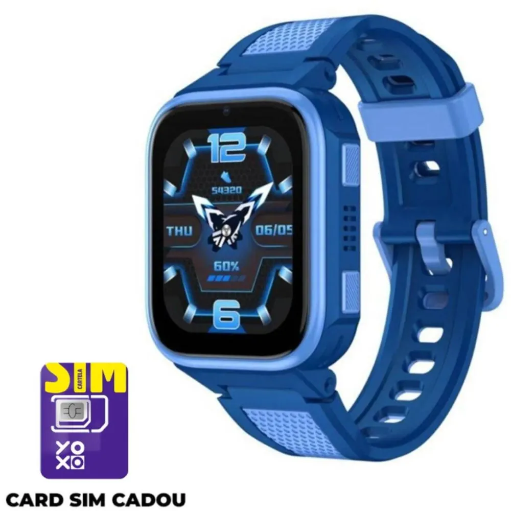 Smartwatch LAGENIO pentru copii cu Functie Telefon, K10 Conexiune 4G, Localizare GPS, IP68, Functie SOS, Albastru