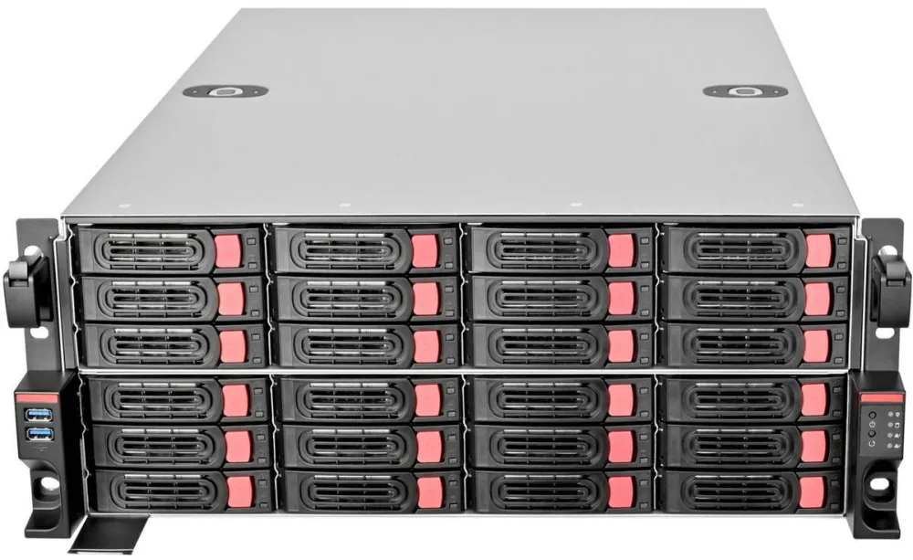Rack Silverstone Silverstone Technology SST-RM43-324-RS, rack (black/red, 4 height units)