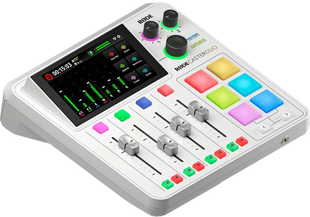 Microfon Rode Microphones Rode Microphones RDECaster Duo , mixer (white, WLAN, Bluetooth, USB-C)