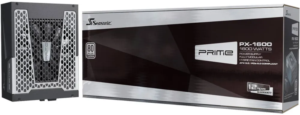 Sursa PC Seasonic Sursa Seasonic PRIME PX-1600, 80 Plus Platinum, 1600W, ATX 3.0, Full Modulara, Negru