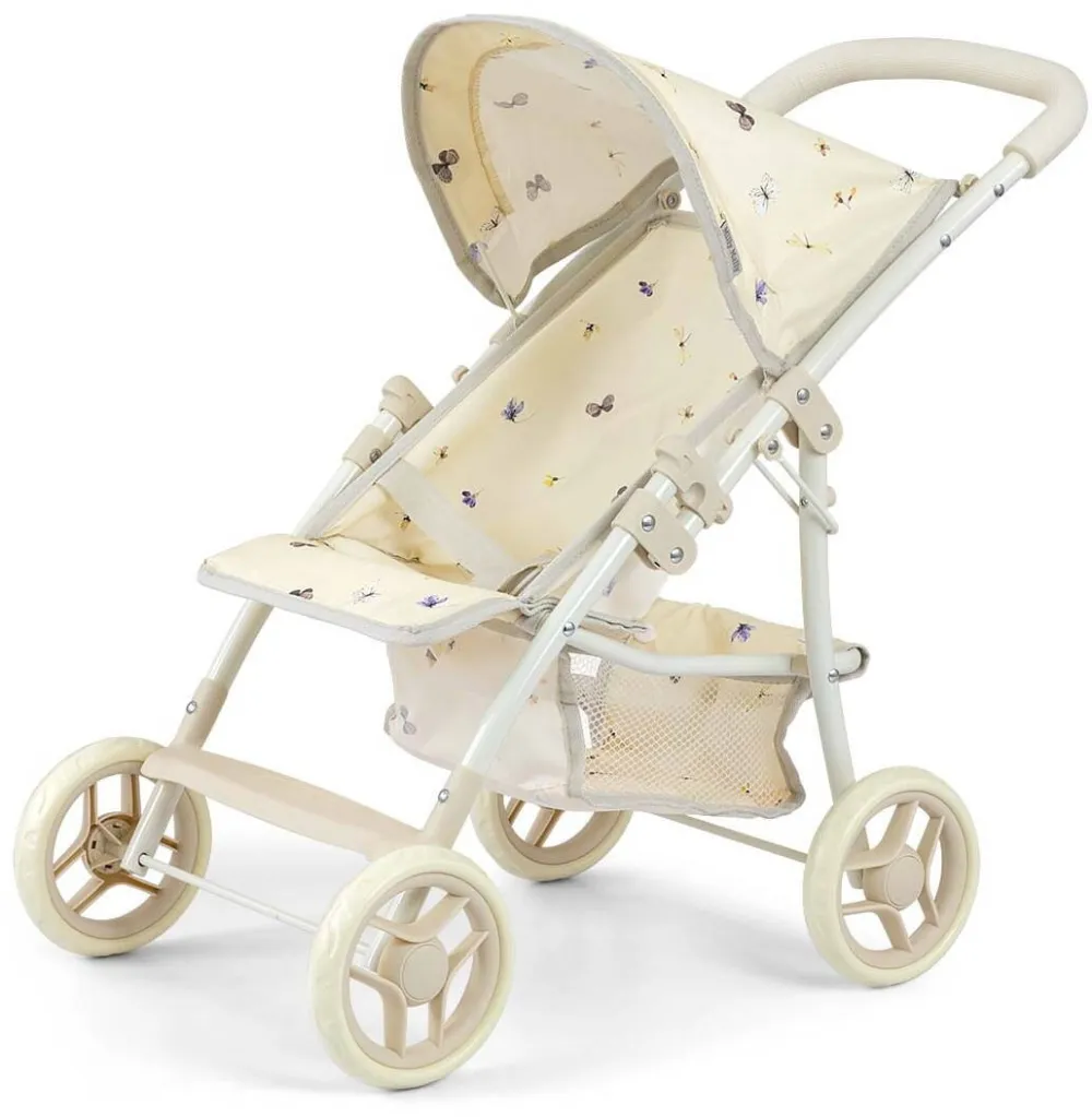 Milly Mally Carucior pentru papusi, Milly Mally Natalie Nature, metalic, pliabil, 53,5x33x52 cm, crem