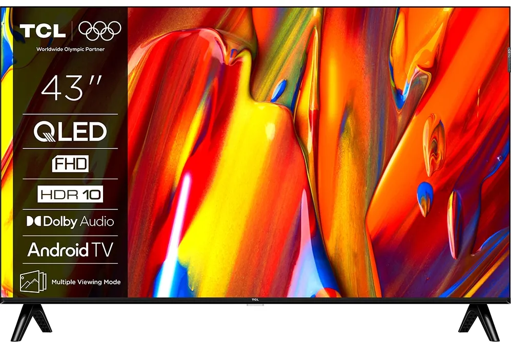 Televizor TCL QLED 43S59K, 108 cm, Smart Android TV, FHD