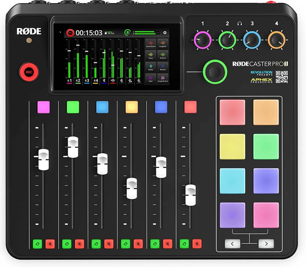 Microfon Rode Microphones Rode Microphones Rodecaster Pro II, mixer (black, USB-C, jack, XLR)