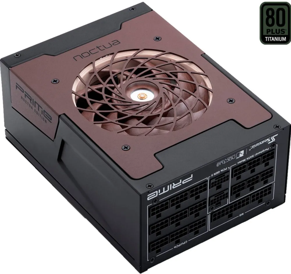 Sursa PC Noctua Seasonic PRIME TX-1600 Noctua Edition, PC power supply black, 2x 12-pin high-power GPUs, 6x PCIe, cable management, 1600 Watt