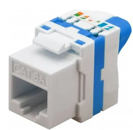 TECHLY CAT 6a KeyStone RJ45 Jack UTP unshielded Tooless IWP-MD C6A/UROTT