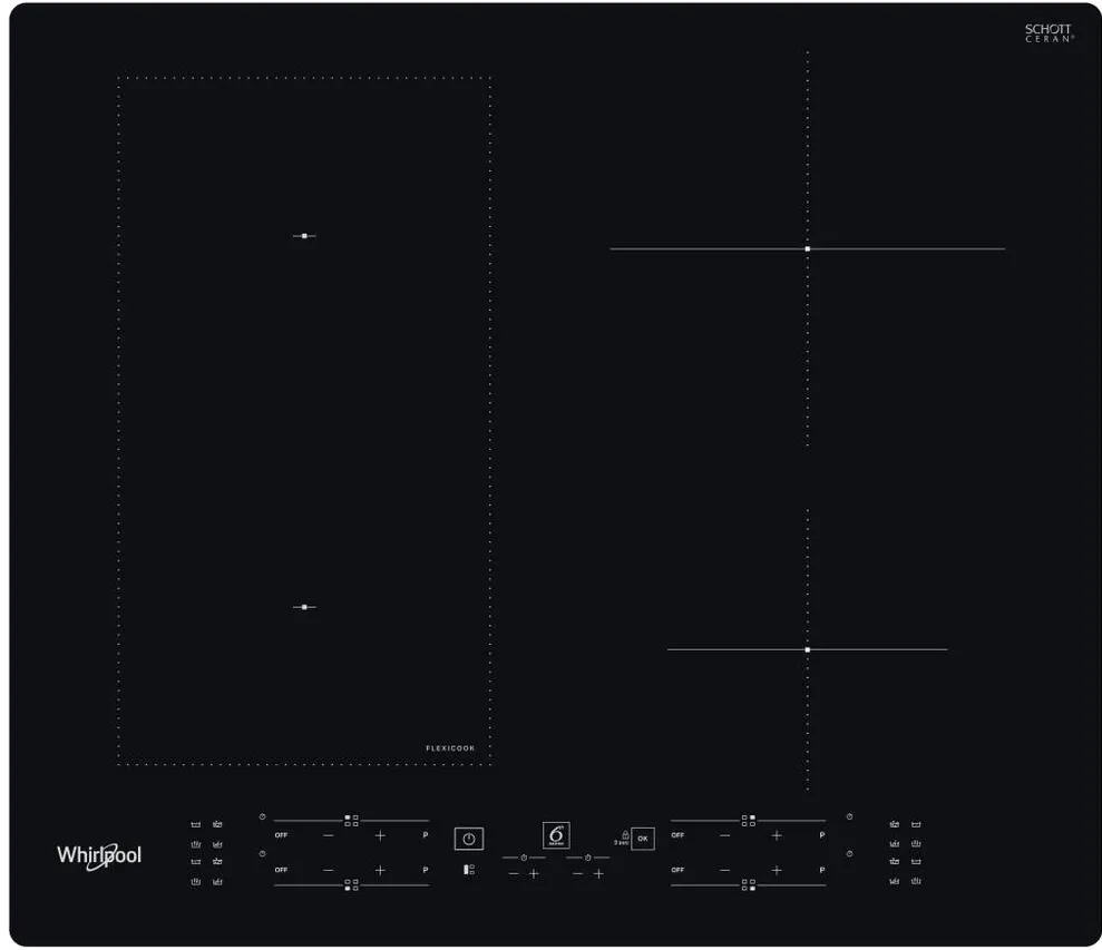 Plita WHIRLPOOL pe gaz WL B3360 NE, 59 cm, 4 zone gatit, 7200W, Negru