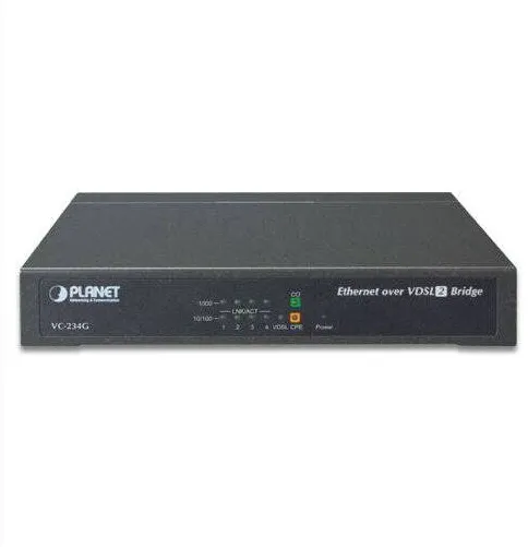 Planet 4-Port 10/100/1000T Ethernet to VDSL2 Bridge