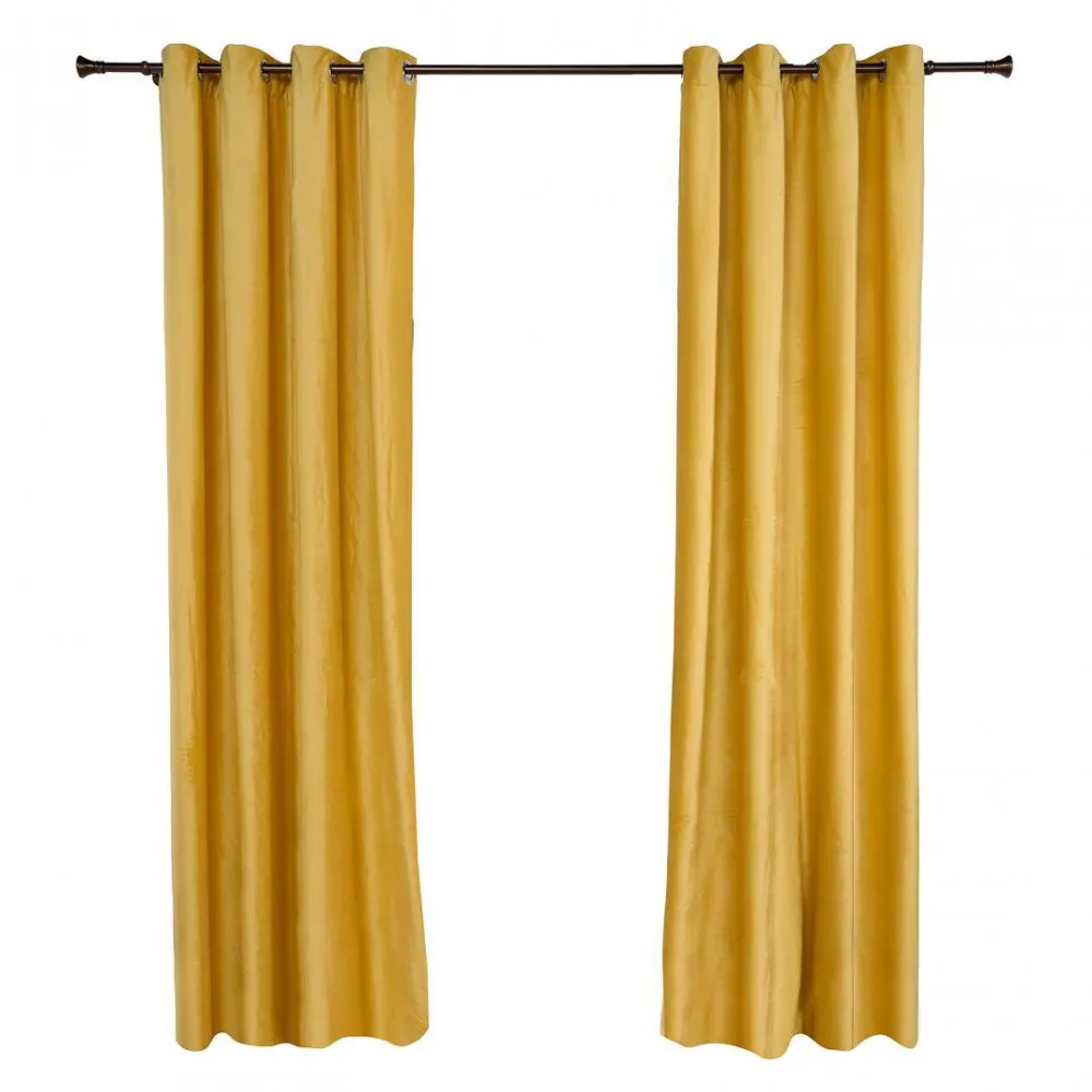 HEINNER Set 2 draperii catifea 140x270 cm - Galben